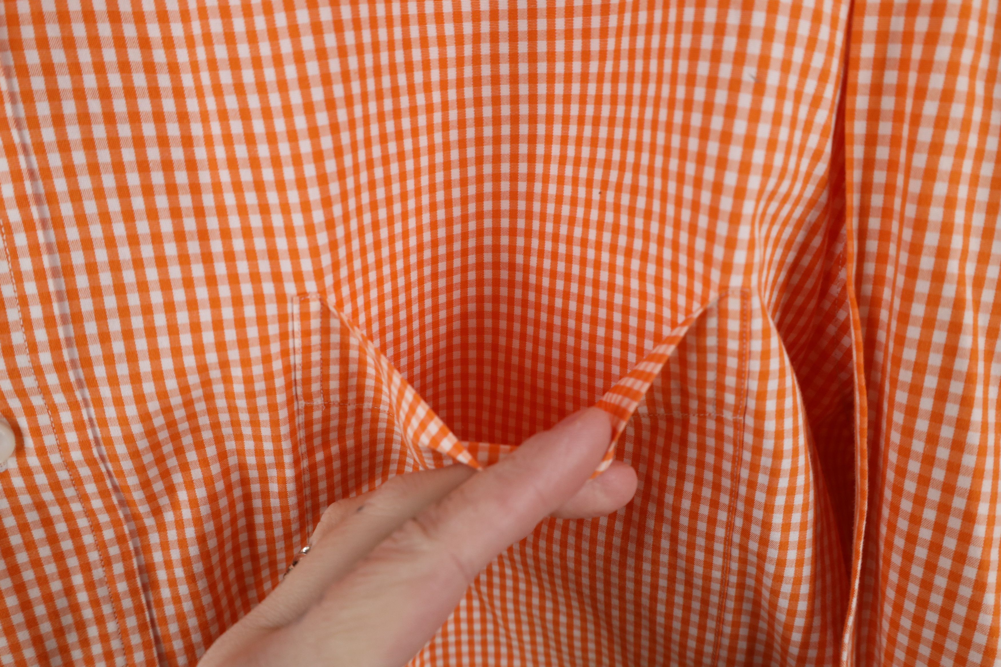 Ralph Lauren × Vintage Vintage 90s Ralph Lauren Cotton Gingham Plaid Button Shirt Size US XL / EU 56 / 4 - 4 Thumbnail