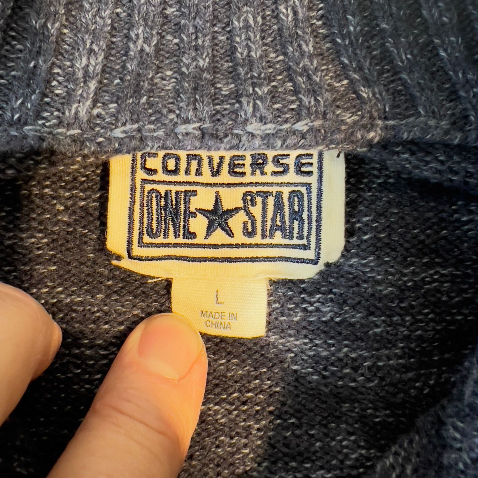 Converse Converse One Star Henley Sweater Mens L 4 Button 100% Cotton Size US L / EU 52-54 / 3 - 2 Thumbnail