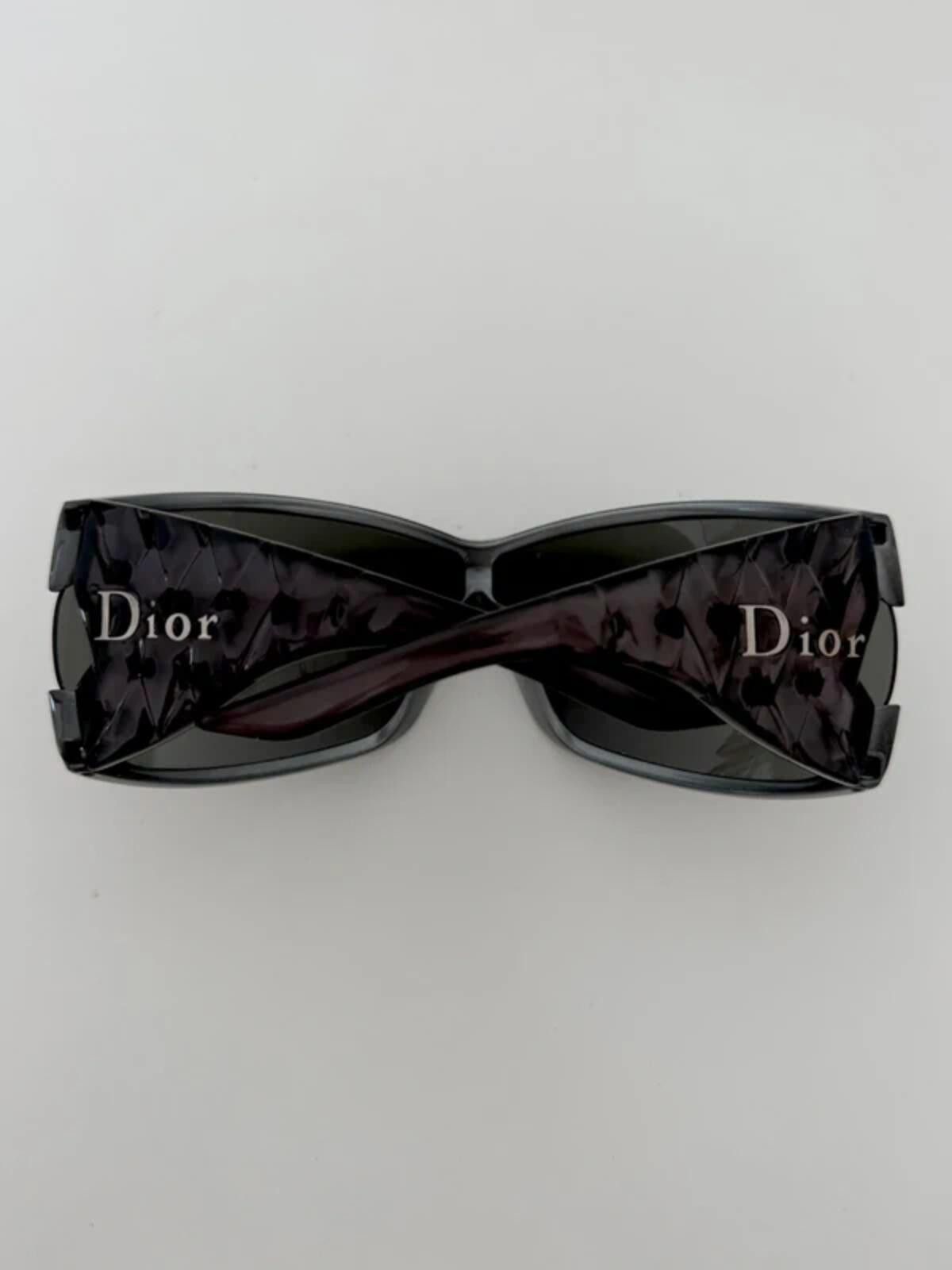 Dior Dior Black Ribbon Shield Sunglasses Size ONE SIZE - 11 Thumbnail