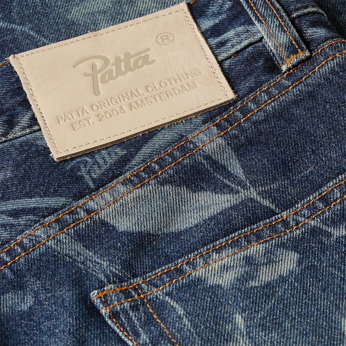 Patta Patta Leaves Laser Print Denim Jeans Size US 30 / EU 46 - 5 Thumbnail