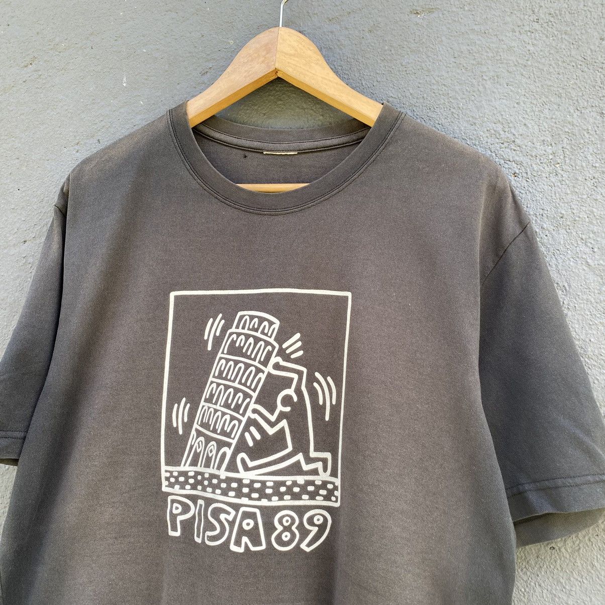 Keith Haring Thrashed Faded Vintage Keith Haring Pisa 89 ERD GRUNGE TEE Size US L / EU 52-54 / 3 - 2 Thumbnail