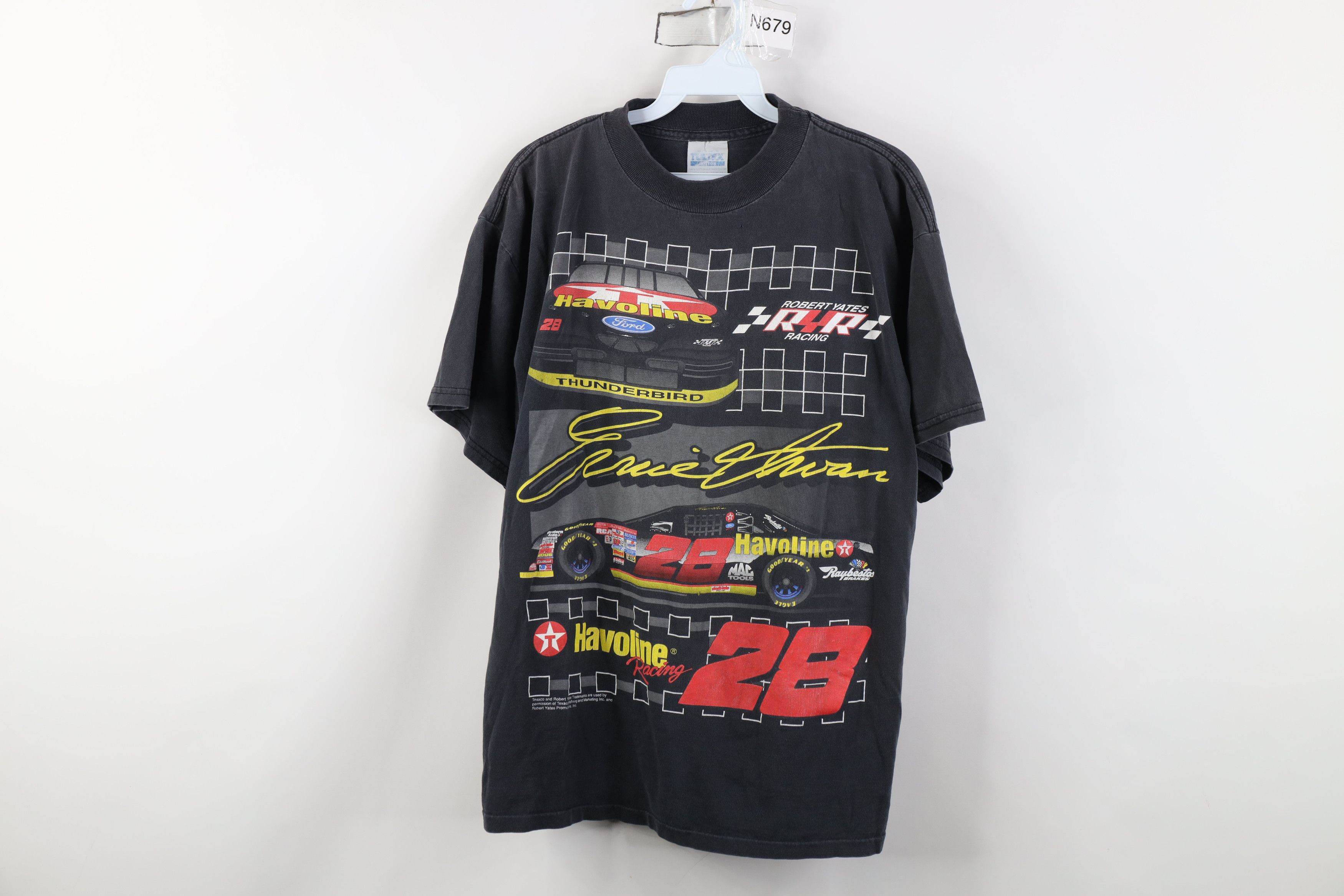 Vintage Vintage 90s NASCAR Havoline Racing All Over Print T-Shirt Size US L / EU 52-54 / 3 - 1 Thumbnail