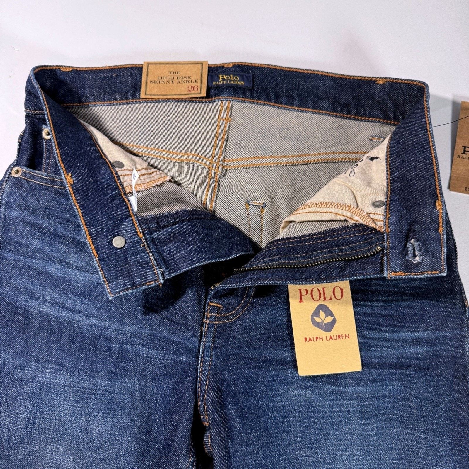 Polo Ralph Lauren Polo Ralph Lauren High Rise Skinny Jeans Dark Wash Size 26 Size 26" / US 2 / IT 38 - 12 Thumbnail