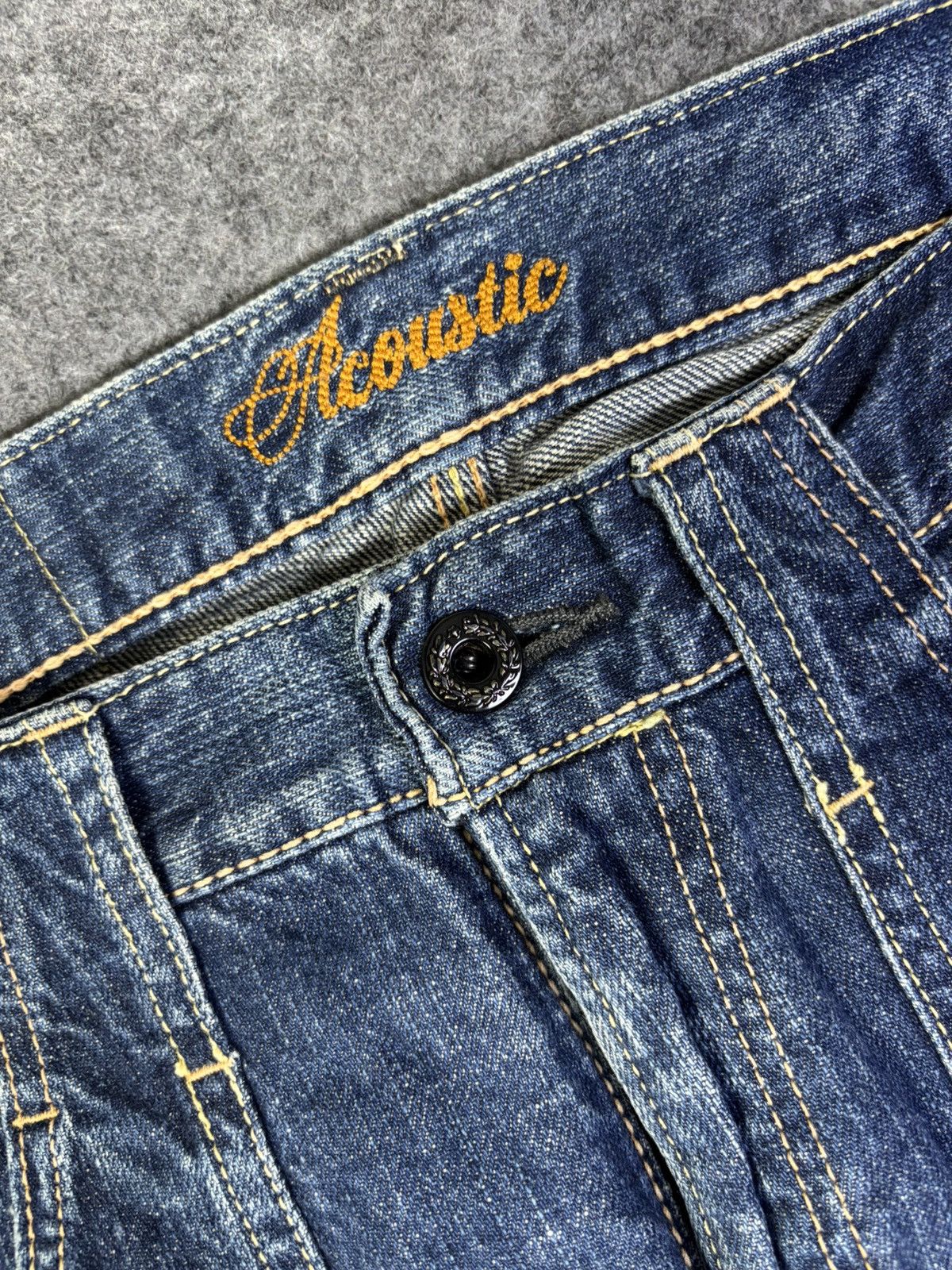 Japanese Brand Vtg Acoustic Okayama Street Beautiful Fades Bush Denim K163 Size US 28 / EU 44 - 5 Thumbnail