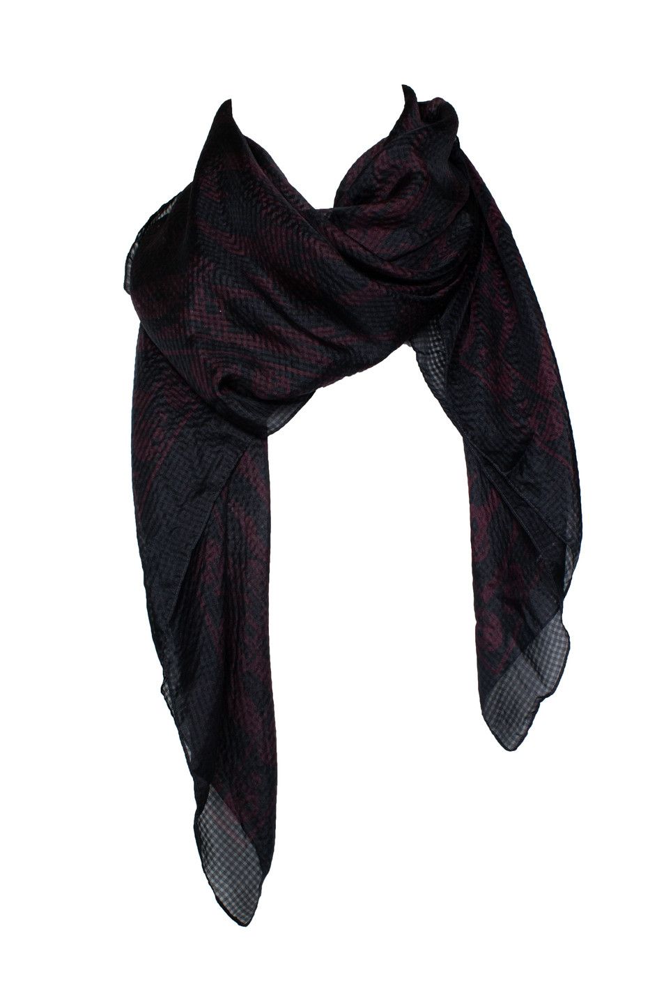 Alexander McQueen Alexander McQueen, sheer skull printed scarf Size ONE SIZE - 1 Thumbnail