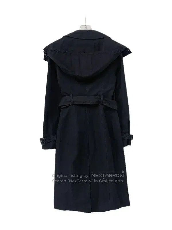 Burberry Burberry Women's XS Black Cotton Trench Coat. Size XS / US 0-2 / IT 36-38 - 2 Thumbnail