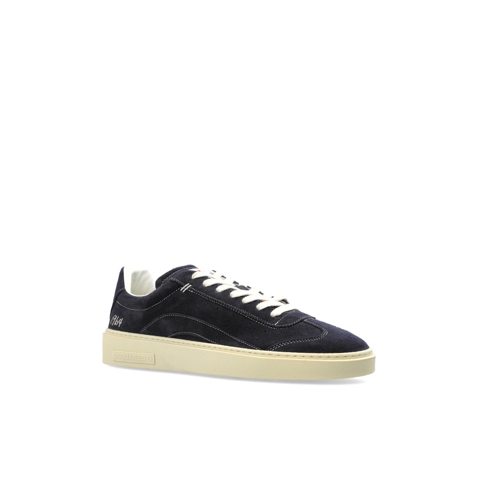 Dsquared2 DSQUARED2 Rider Navy Blue Leather Sneakers New And Authentic Size US 8.5 / EU 41-42 - 2 Thumbnail