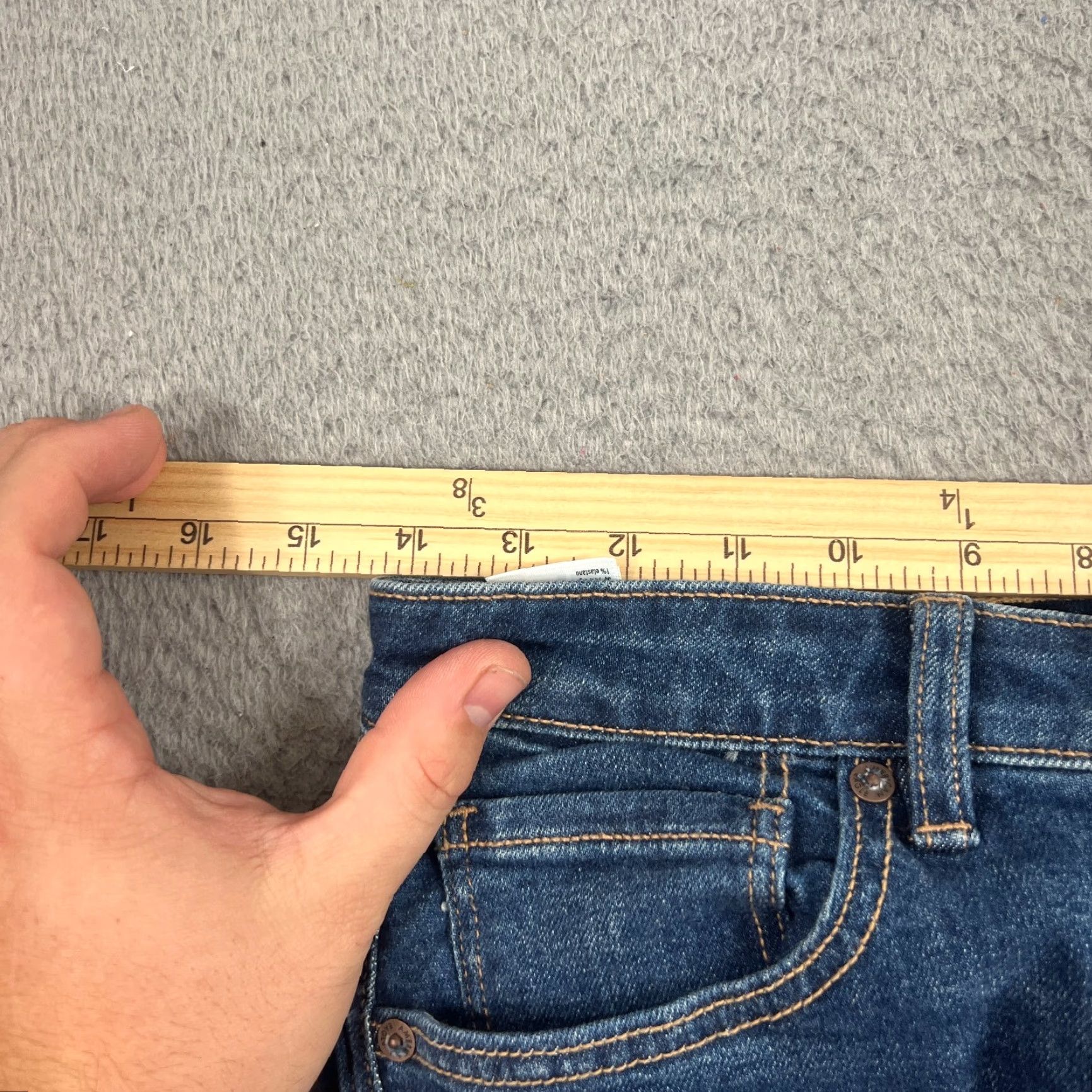 American Eagle Outfitters VINTAGE American Eagle Jeans Women 6 Regular Fit Denim High Waist Mom Style Blue Stretch Size 28" / US 6 / IT 42 - 5 Thumbnail