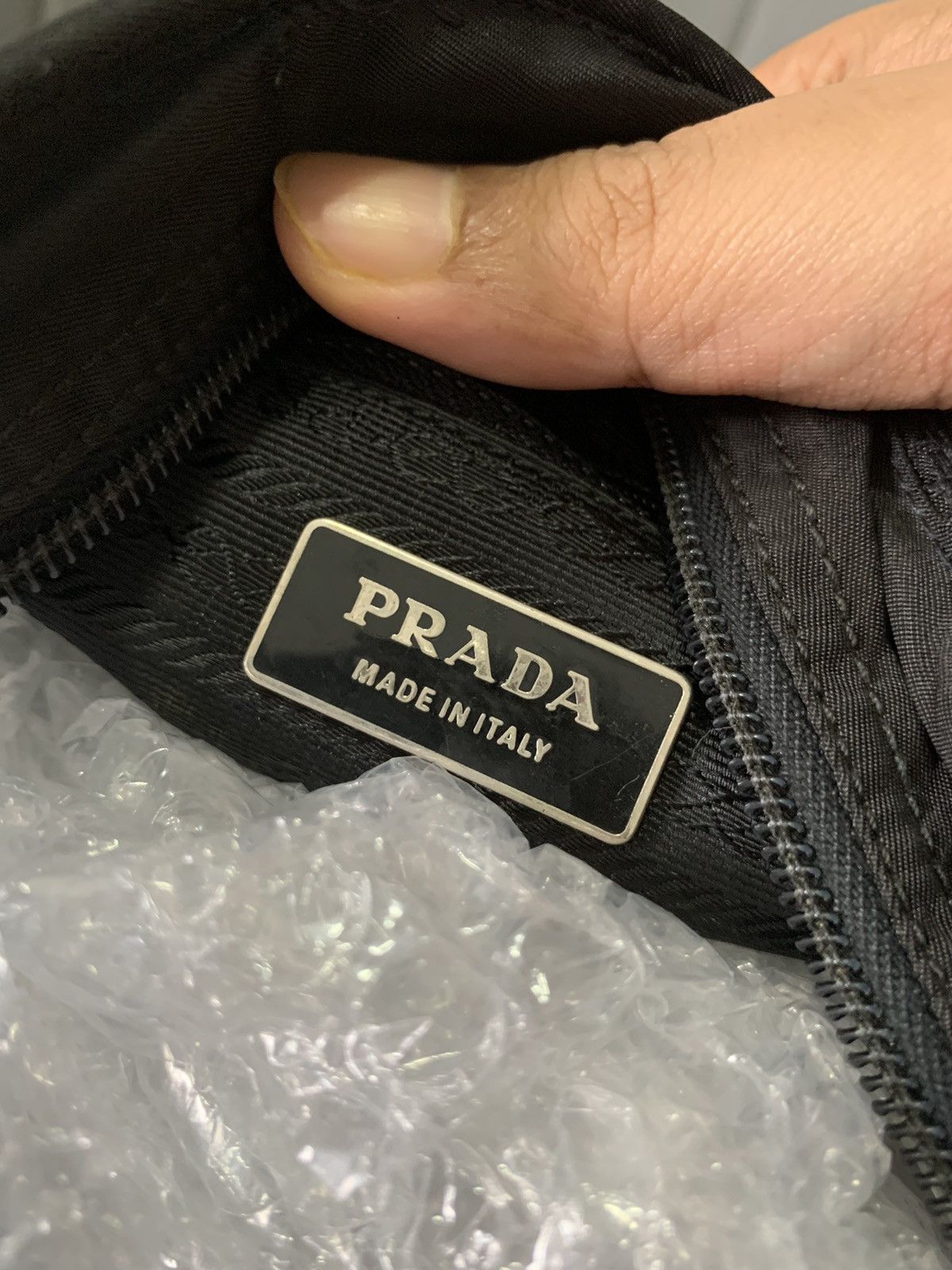Prada Vintage Prada Black Sling Messenger Crossbody Bag Size ONE SIZE - 12 Thumbnail