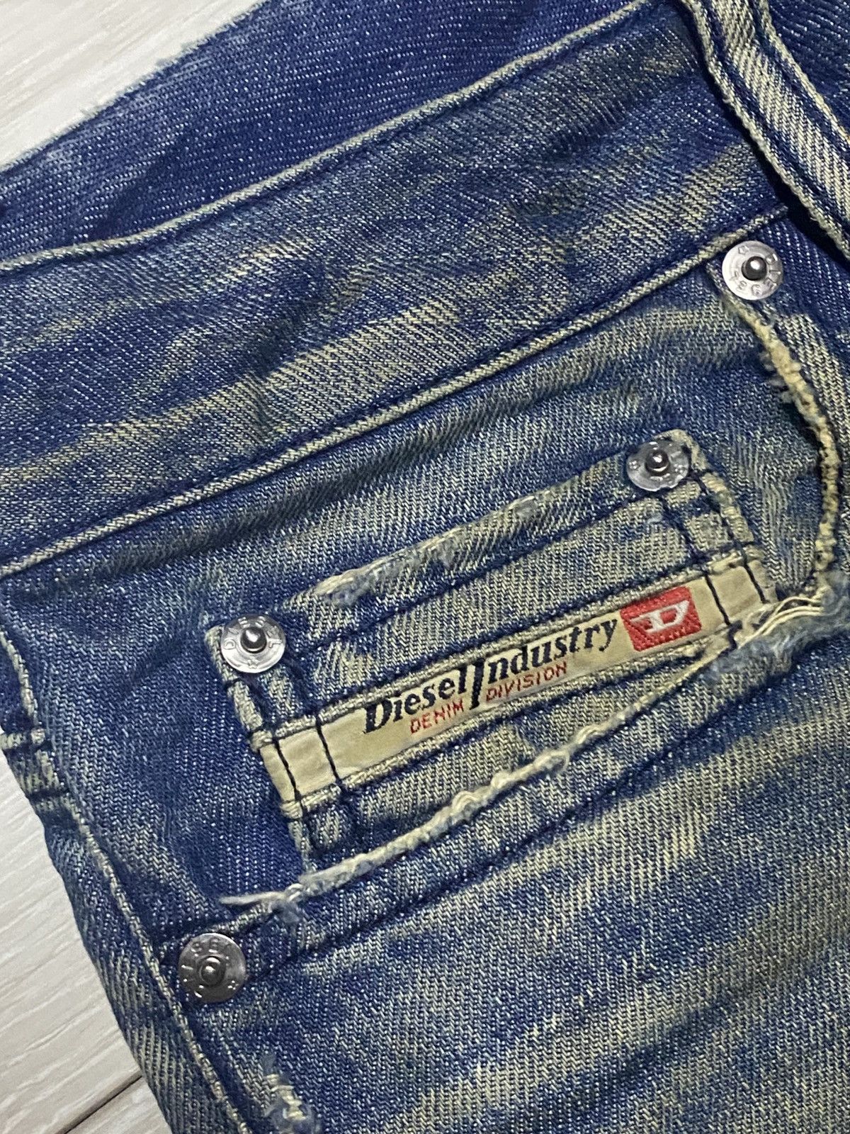 A-COLD-WALL* × Diesel Vintage Diesel Industry Mud Wash Wide Leg Baggy Jeans Size US 31 - 9 Thumbnail