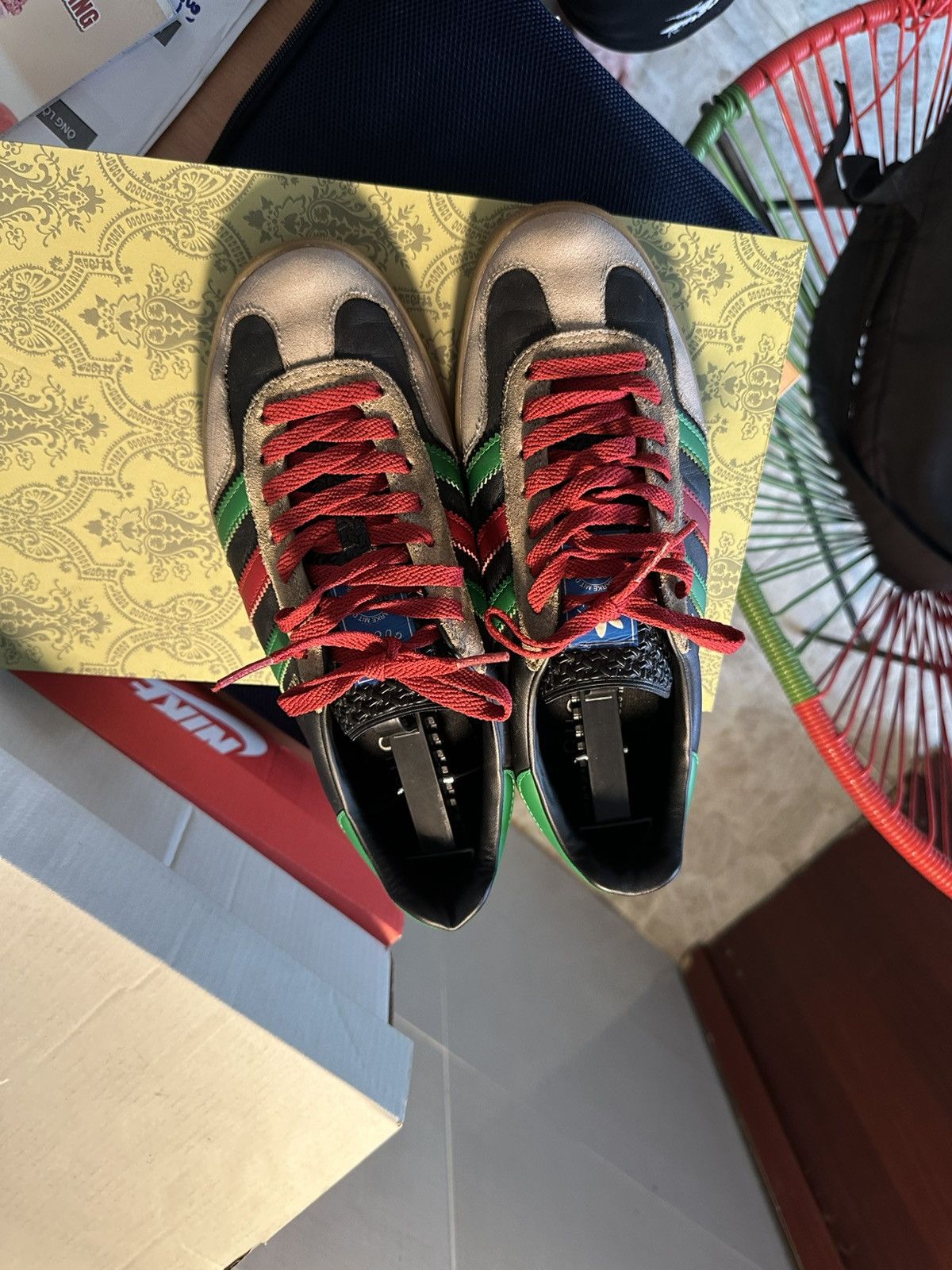 Adidas × Gucci AUTHENTIC Men’s Gucci Gazelle Size US 7.5 / EU 40-41 - 2 Thumbnail