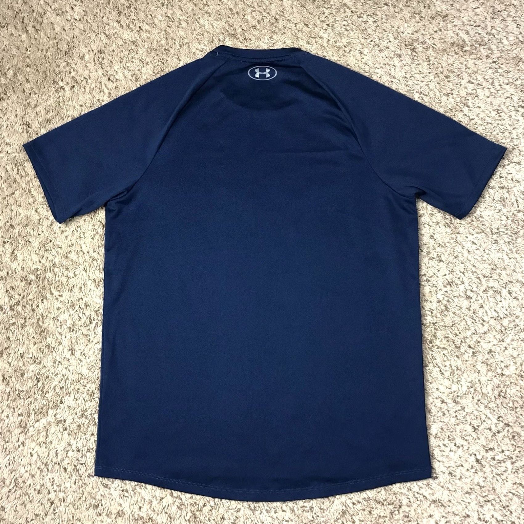 Under Armour Under Armour The Tech Tee Activewear T-Shirt Mens Medium Breathable Lightweight Stretch Blue Logo Short Sleeve Crew Neck Tee Size US M / EU 48-50 / 2 - 3 Thumbnail
