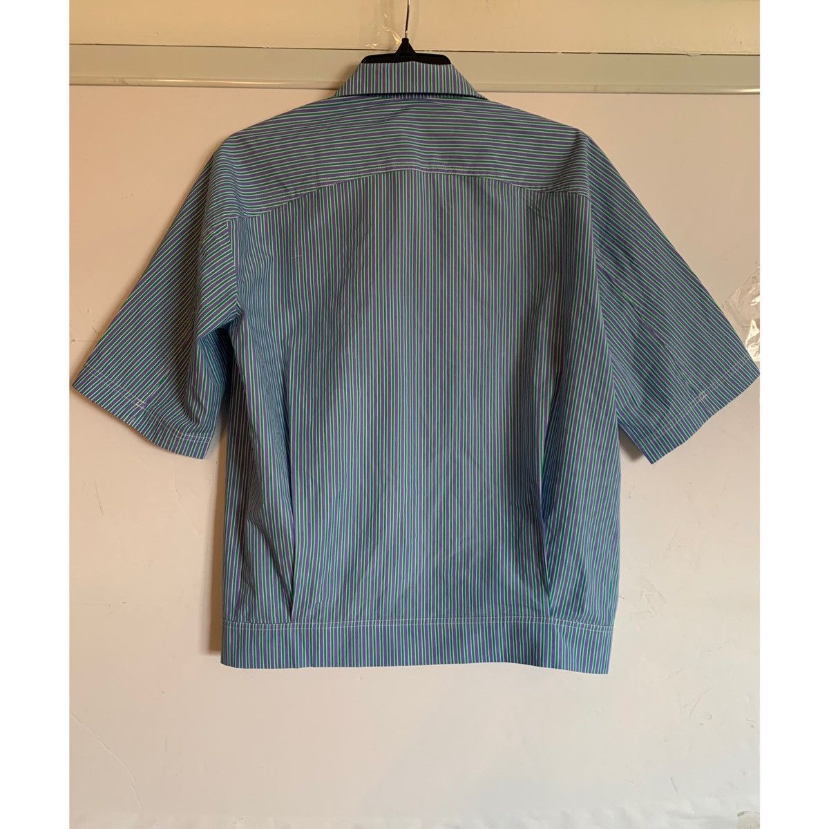 GOETZE GOETZE PLEATED CROPPED STRIPE SHIRT JACKET Size US S / EU 44-46 / 1 - 15 Thumbnail