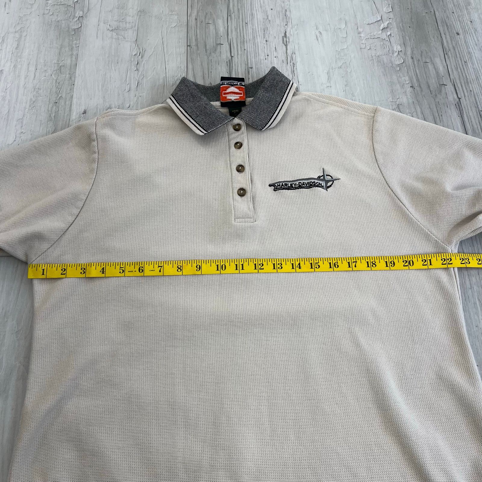 Harley Davidson Nassau Bahamas Harley Davidson Waffle Knit Polo Shirt Size XL / US 12-14 / IT 48-50 - 10 Thumbnail
