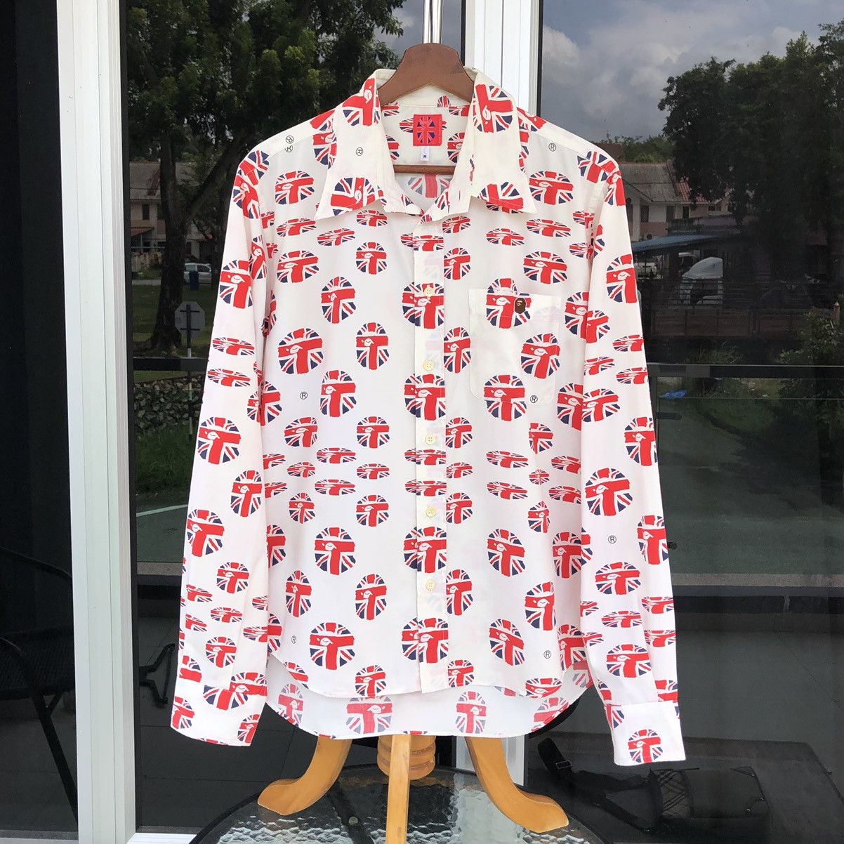 Bape UNION JACK APE HEAD BUTTON UP SHIRT Size US M / EU 48-50 / 2 - 6 Thumbnail