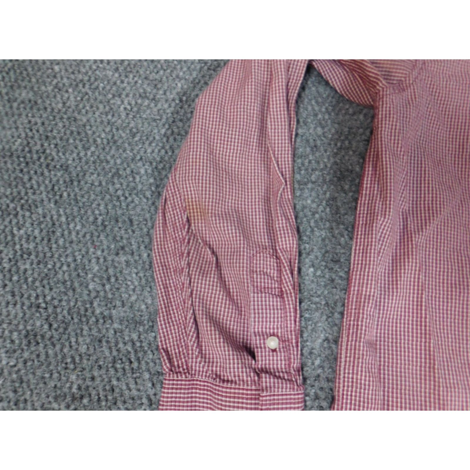 Old Navy Old Navy Womens Button-Up Shirt 16 Red Plaid Long Sleeve Crew Neck Cotton Down Button Front Casual Womens Regular Fit Size XXL / US 16-18 / IT 52-54 - 4 Thumbnail