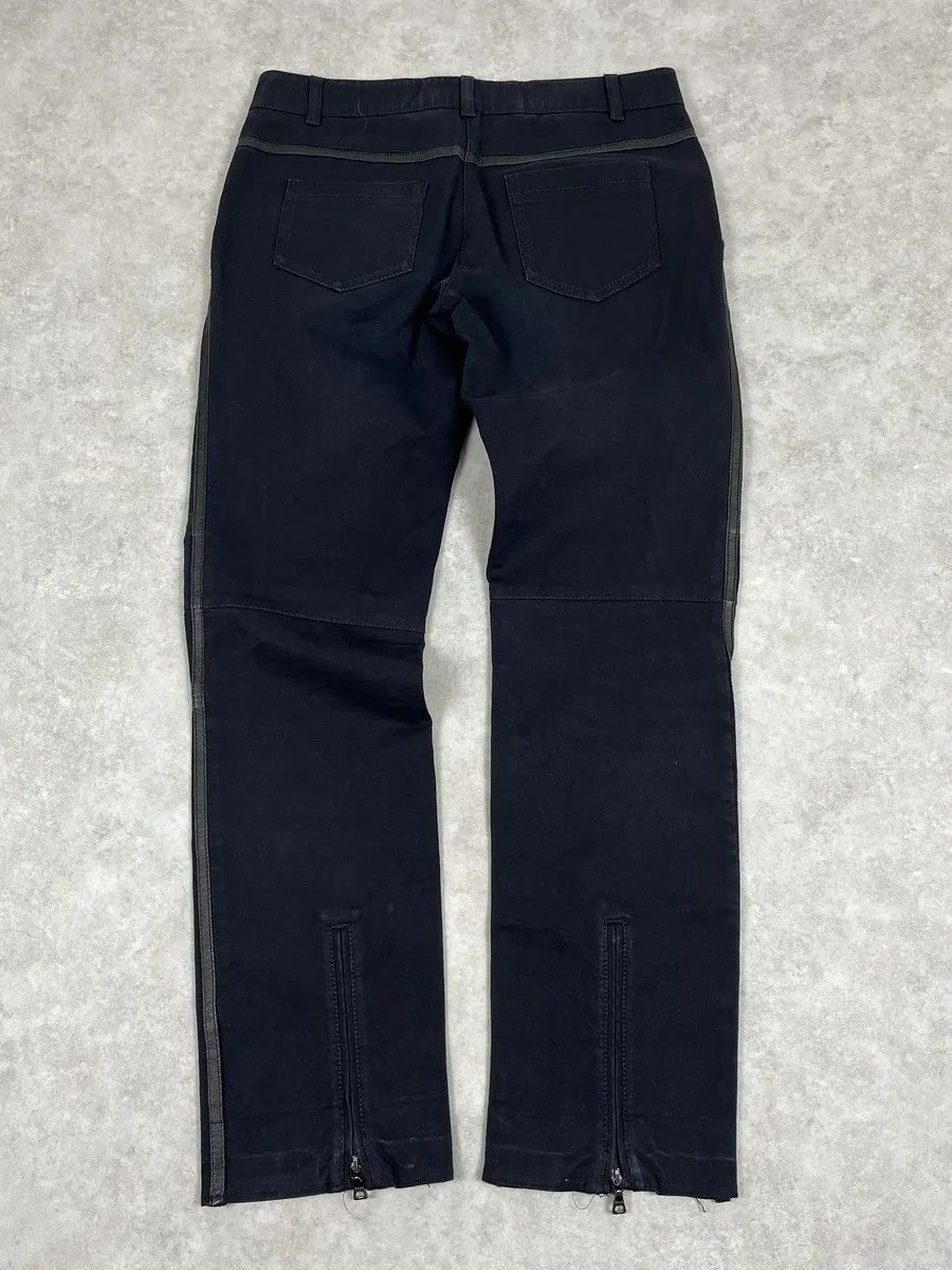 Prada 2000s Prada Black Leather Lines Pants Size 26" / US 2 / IT 38 - 7 Thumbnail