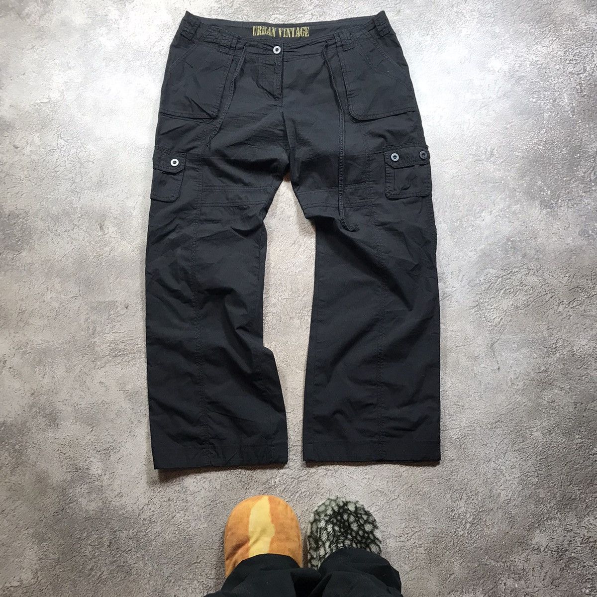 Vintage Vintage 90s Baggy Cargo Pants Parachute Hybrid Streetwear 33 Size 33" - 2 Thumbnail