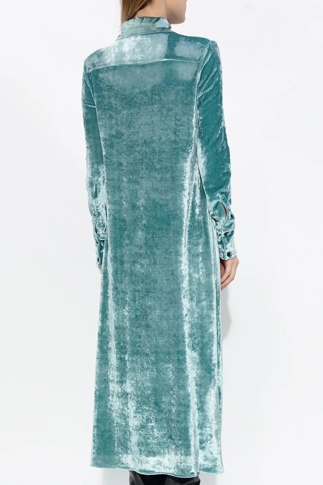 Jil Sander o1w1db10825 Chemisier Long Dress in Blue Size S / US 4 / IT 40 - 3 Thumbnail