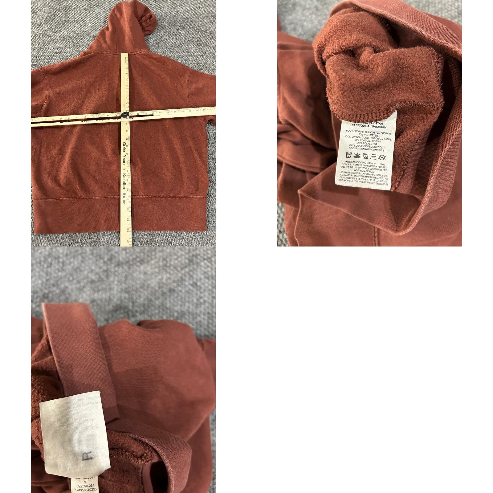 Nike Nike Hoodie Mens M Brown Swoosh Pullover Hooded Logo Graphic Print Pockets Casual Streetwear Size US M / EU 48-50 / 2 - 8 Thumbnail