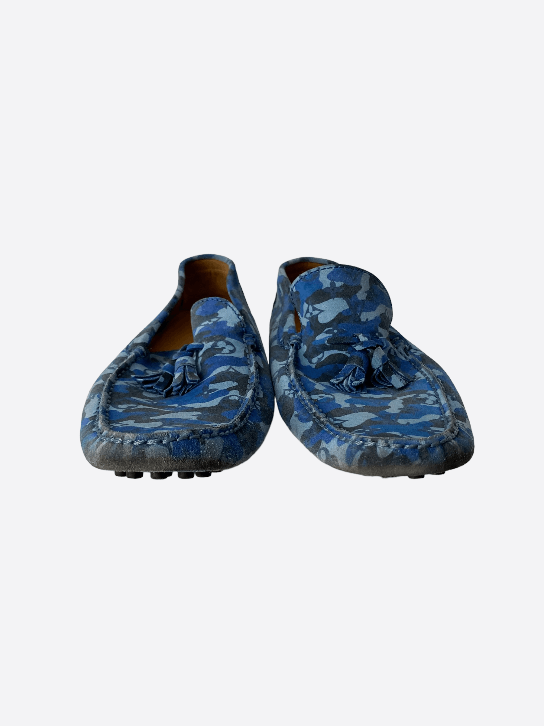Louis Vuitton Louis Vuitton Blue Camouflage Mocassins Size US 11.5 / EU 44-45 - 4 Thumbnail