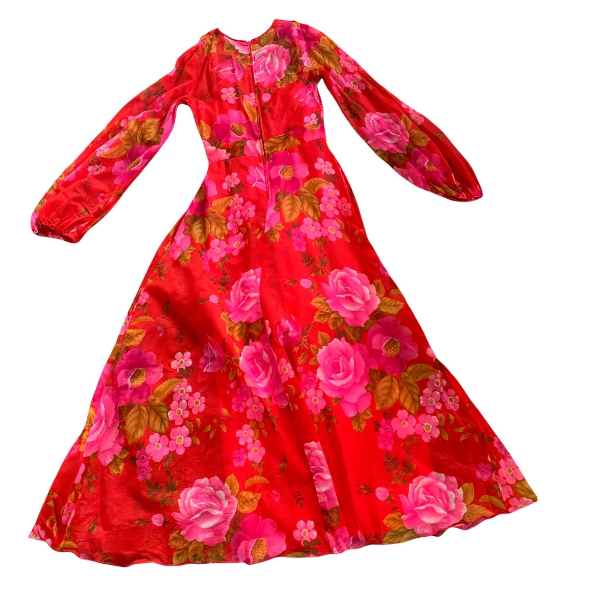 Vintage Vintage Mr. Boots Sheer Sleeve Novelty Floral All Over Print Size S / US 4 / IT 40 - 7 Thumbnail