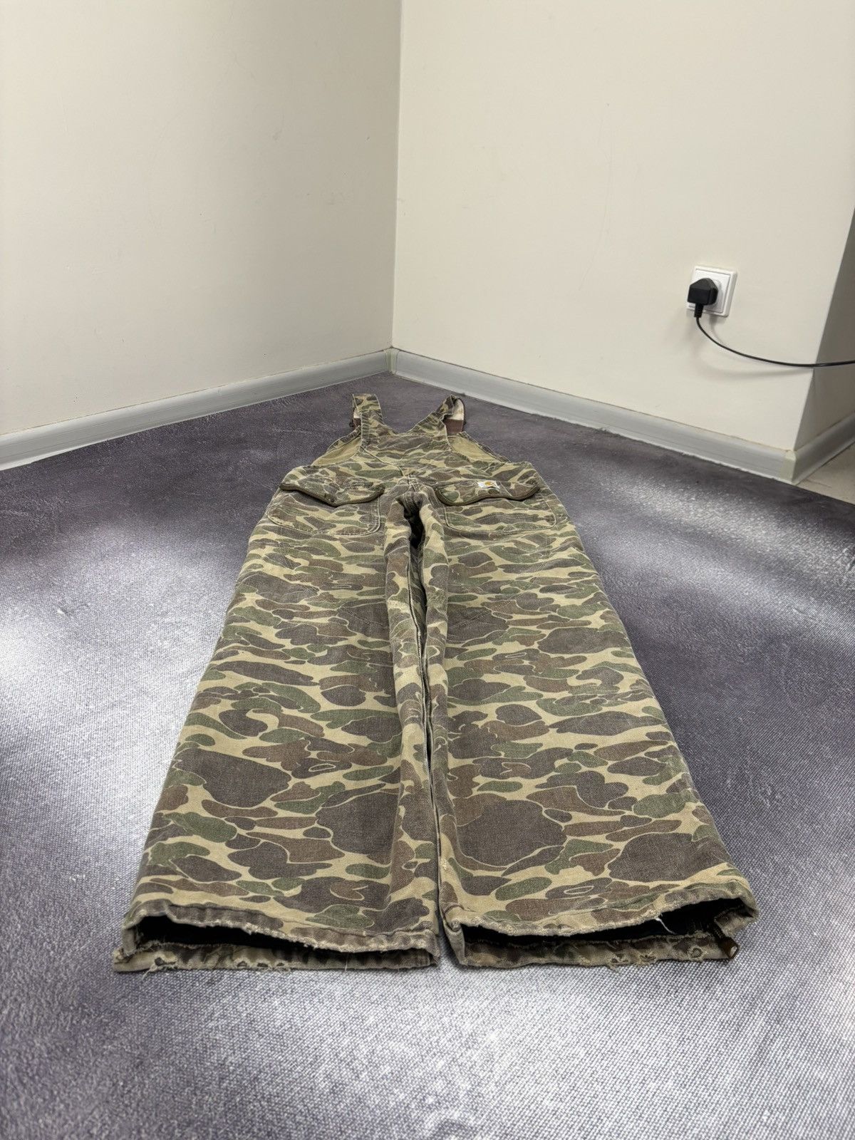Carhartt Vintage Carhartt BU103 Overalls Bib Duck Camo Hunting Size US 34 / EU 50 - 15 Thumbnail