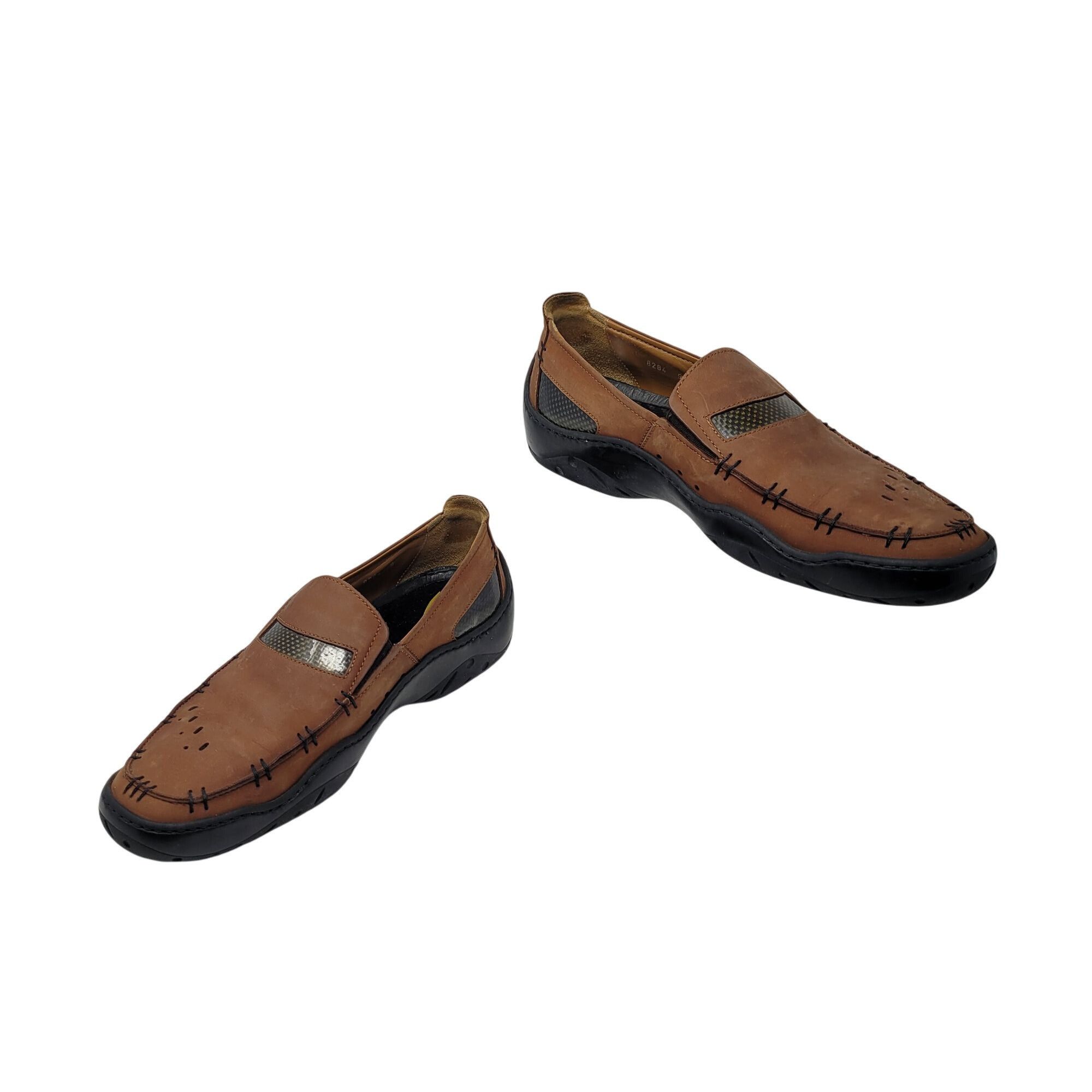 Michael Toschi Michael Toschi Mens Mach 8284 Leather Driving Loafers Brown Size US 9 / EU 42 - 7 Thumbnail