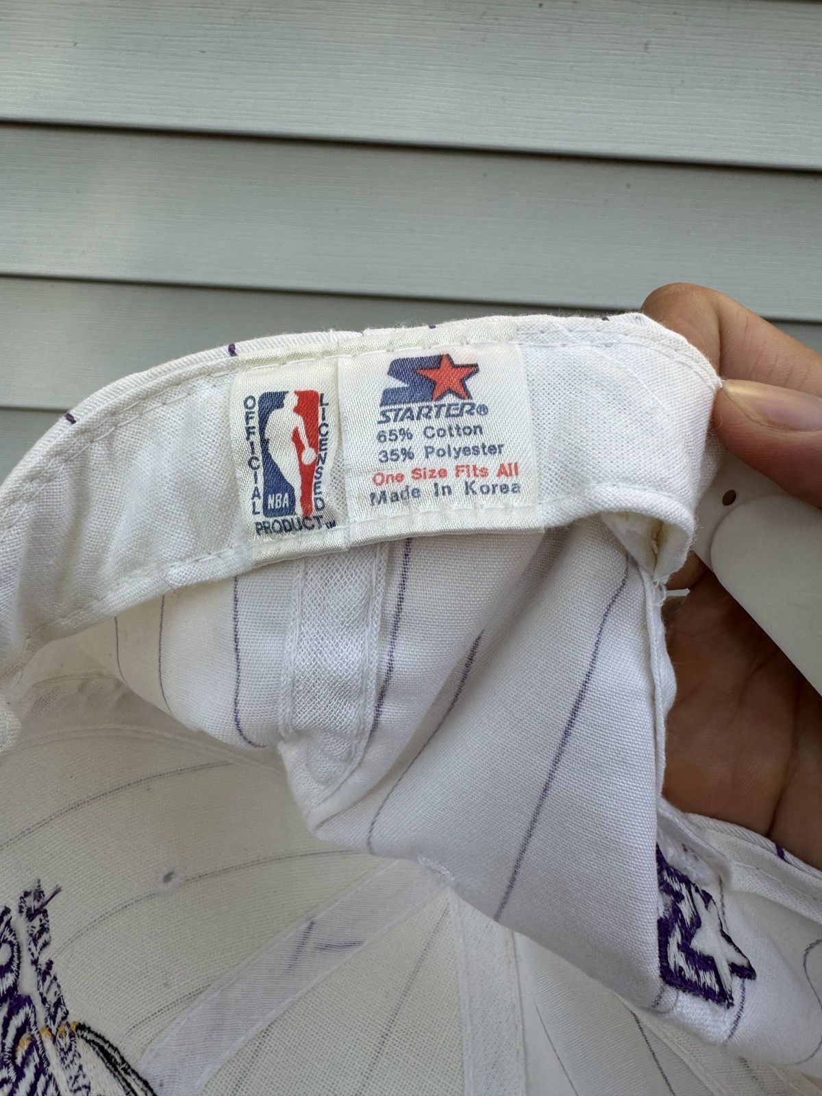 NBA × Starter × Vintage Vintage Los Angeles Lakers Starter Snapback NBA Sports Hat Size ONE SIZE - 3 Thumbnail
