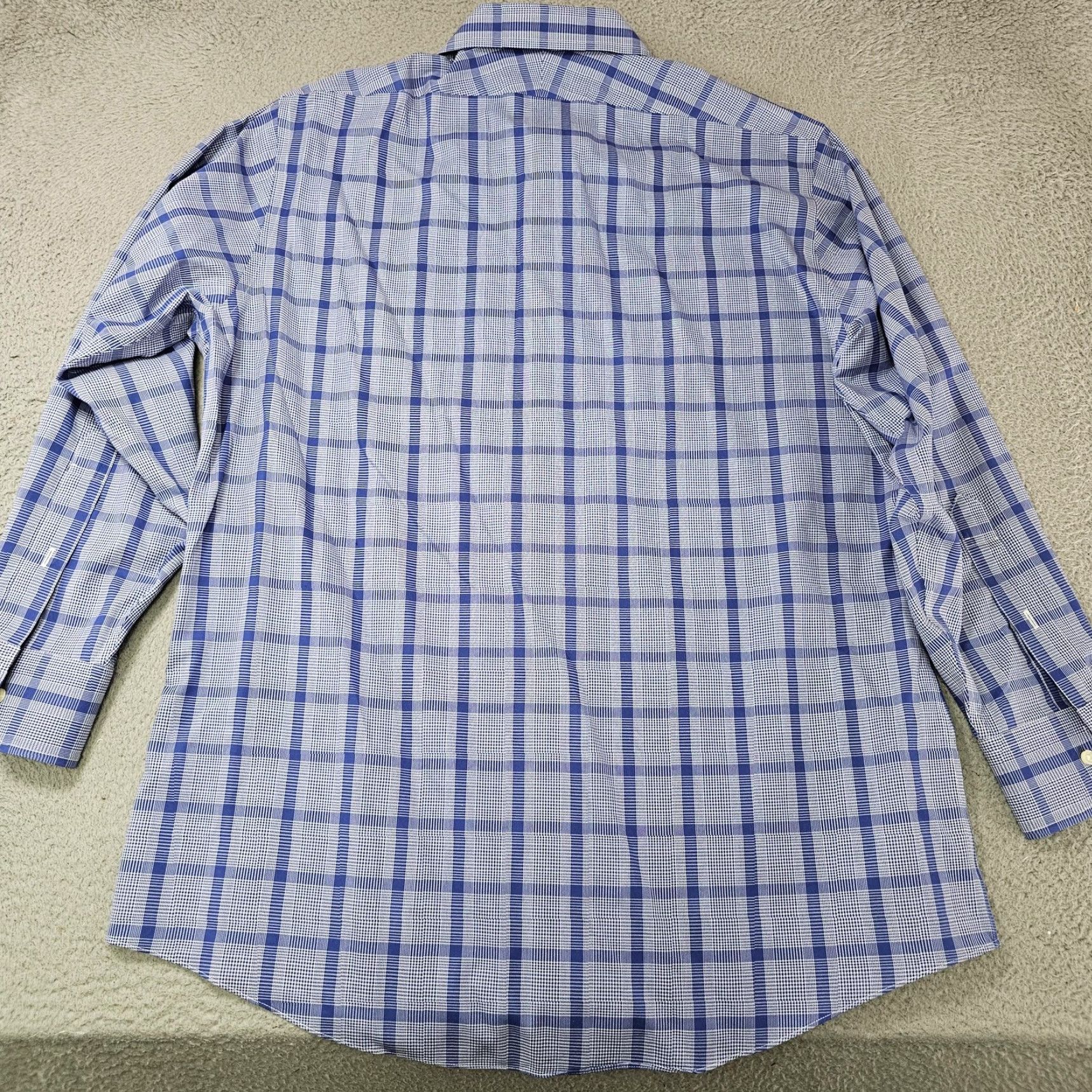 Brooks Brothers Brooks Brothers Shirt Mens 16.5-33 Blue Check Regent Non Iron Supima Cotton Shirt Size US XL / EU 56 / 4 - 6 Thumbnail