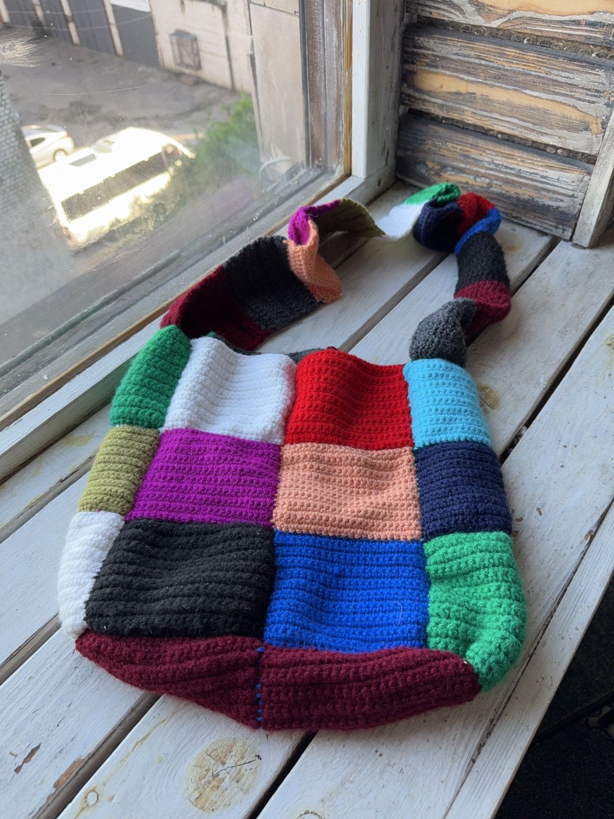 Japanese Brand Japanese style Handmade Knit Y2K 00s Retro Boho bag Size ONE SIZE - 4 Thumbnail