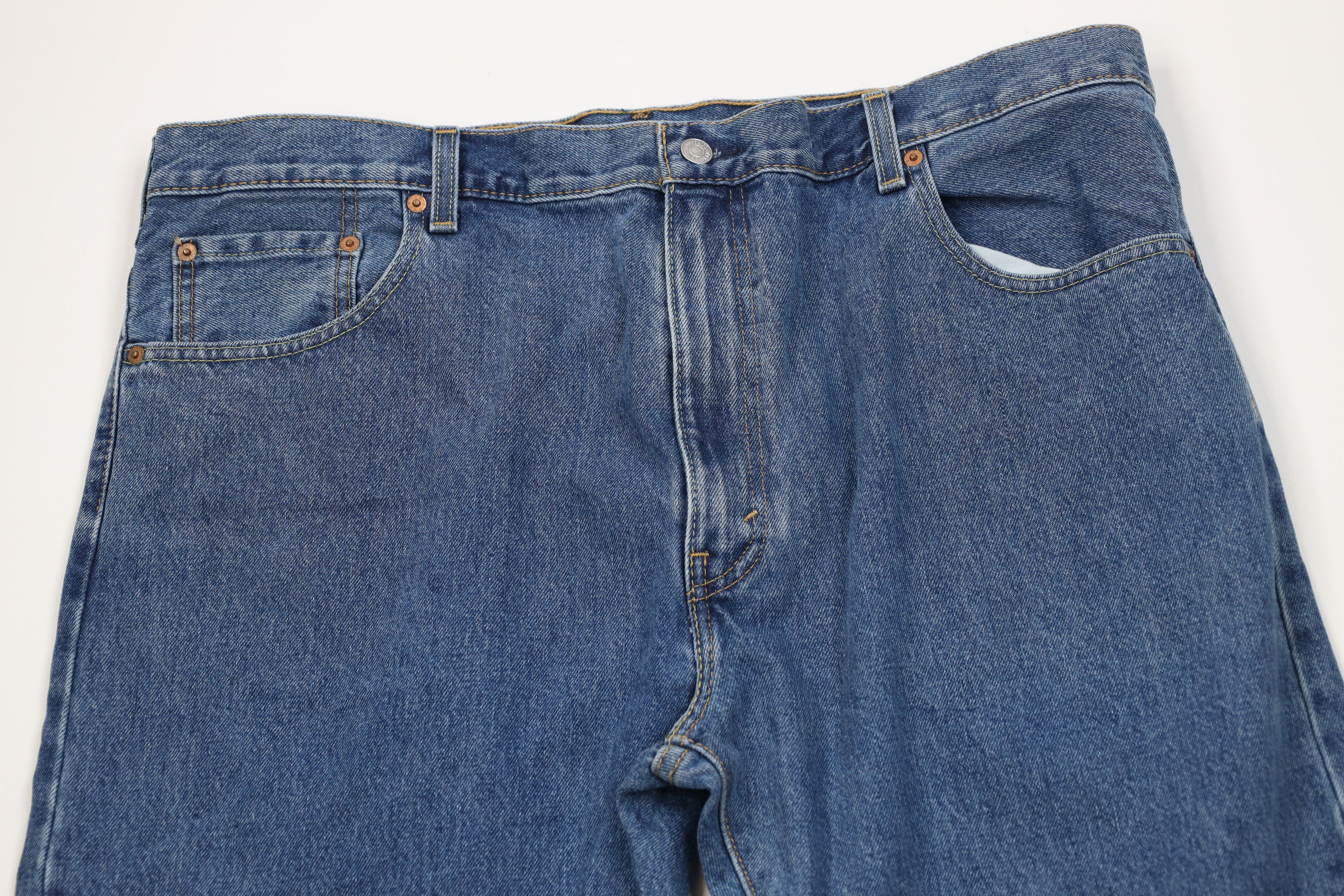 Levi's Vintage Y2K Levis 517 Western Wide Leg Denim Jeans Blue Size US 42 / EU 58 - 2 Thumbnail