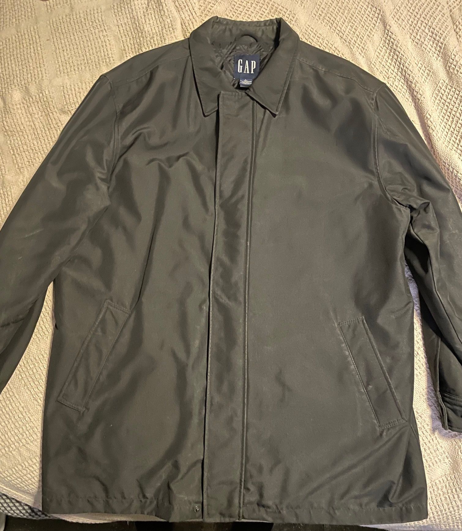 Gap Vintage Gap Large Black Mens Trechcoat from the 90's Size US L / EU 52-54 / 3 - 1 Thumbnail