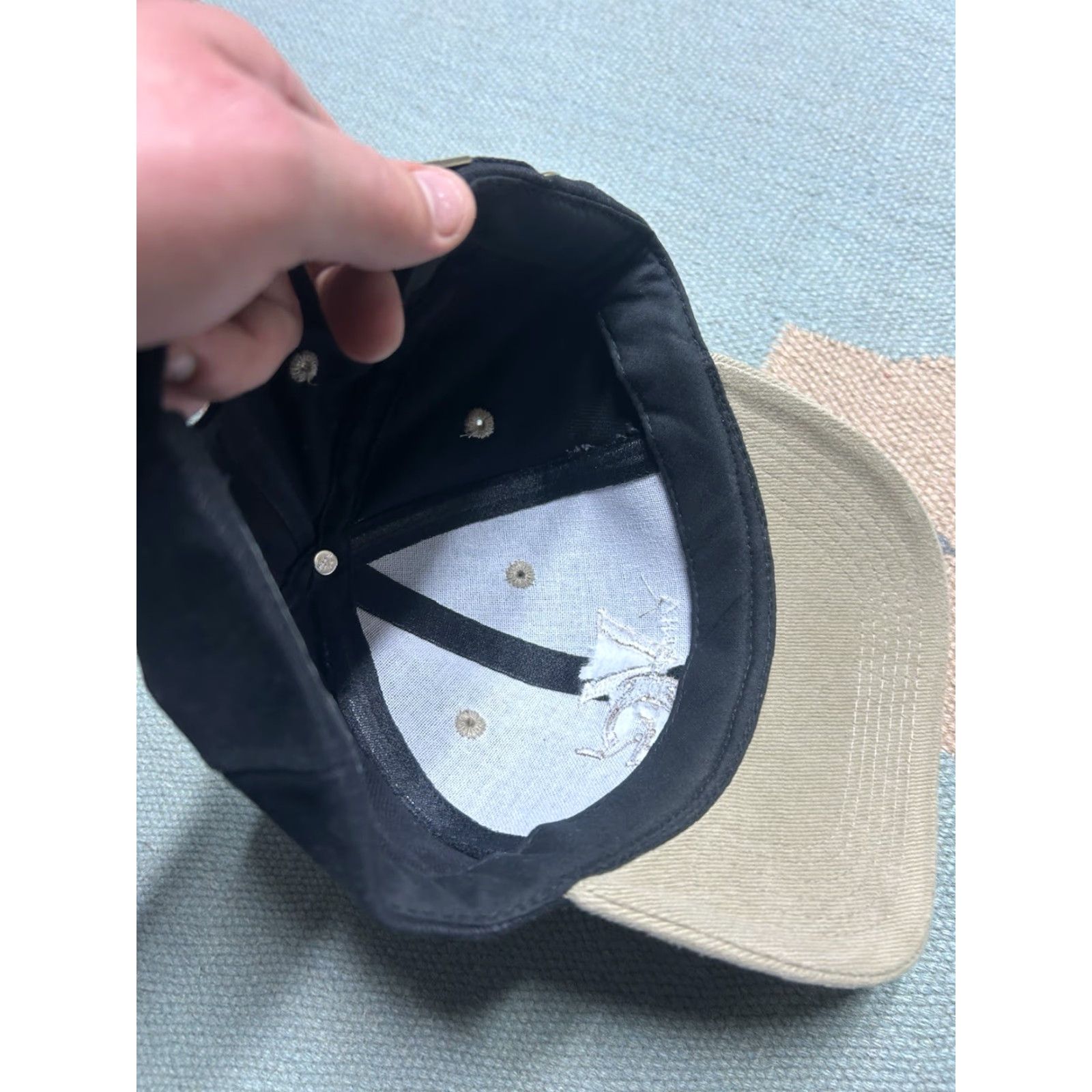 Vince VINTAGE Vince Gill StrapBack Hat Cap VG Black Adjustable Men's Hat Cap Size ONE SIZE - 6 Thumbnail