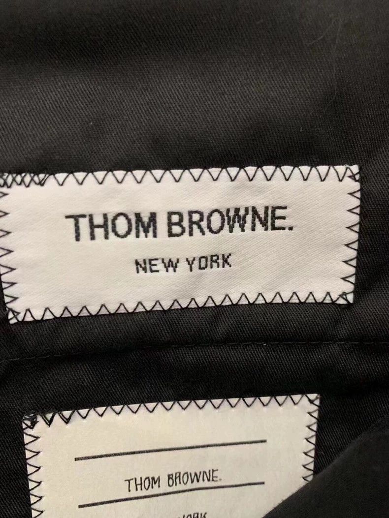 Thom Browne Thom Browne Size 1 Dark blue, tweed design, trousers, trou Size US 28 / EU 44 - 3 Thumbnail