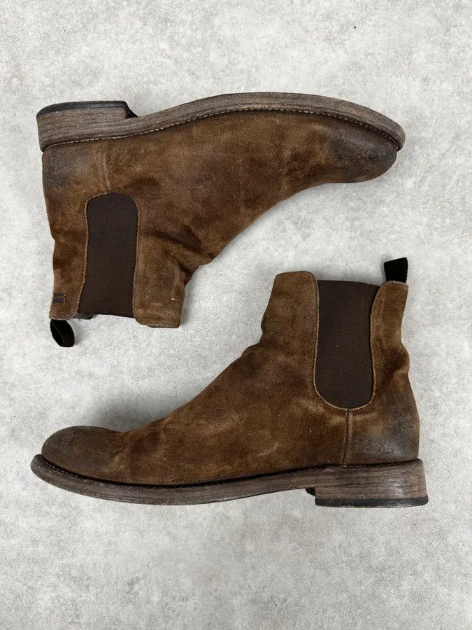 The Last Conspiracy The Last Conspiracy Brown Eroded Suede Chelsea Boots Size US 12 / EU 45 - 3 Thumbnail