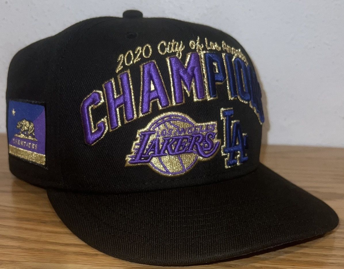 New Era Lakers Dodgers New Era 2020 C Los Angeles Champions hat Size ONE SIZE - 1 Thumbnail
