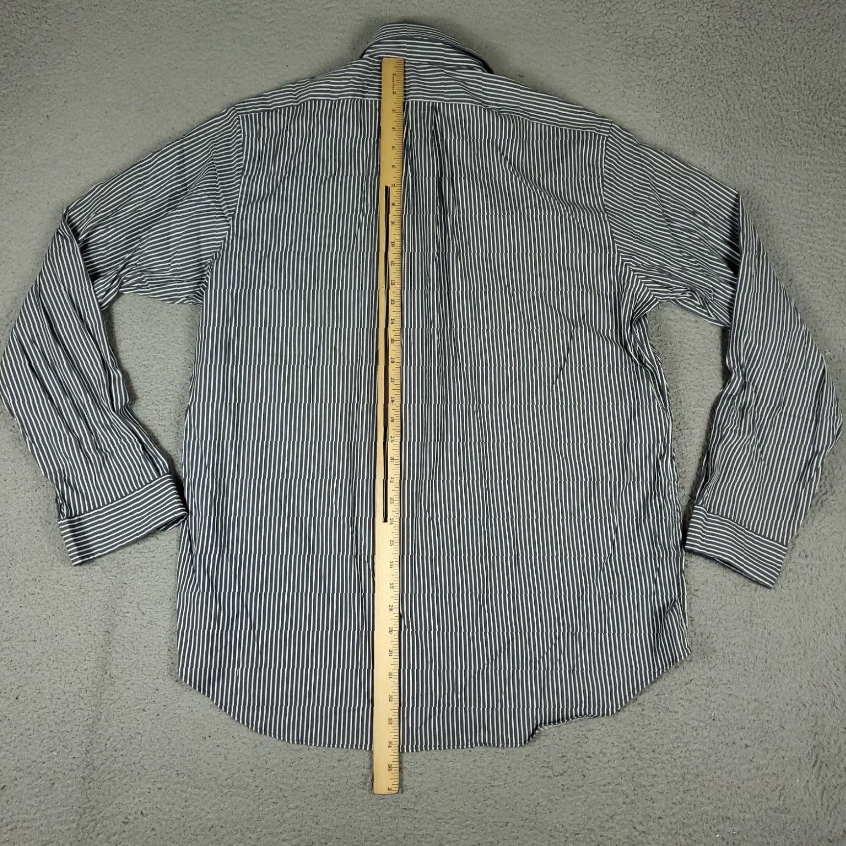 Ralph Lauren Ralph Lauren Shirt Mens 2XL Blue Nylon Striped Button-Up Pony Logo Collared Long Sleeve Button-Down Vintage? Size US XXL / EU 58 / 5 - 4 Thumbnail