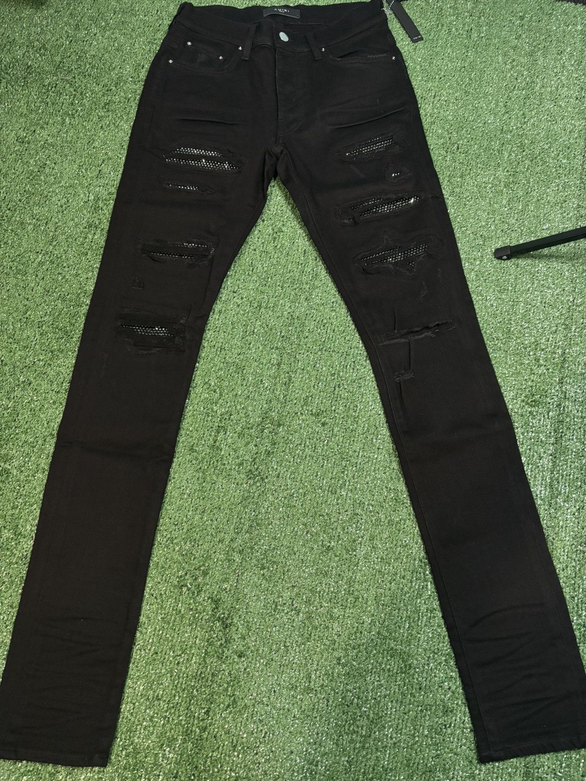 Amiri Amiri Crystal Thrasher Jean Size US 33 - 1 Thumbnail
