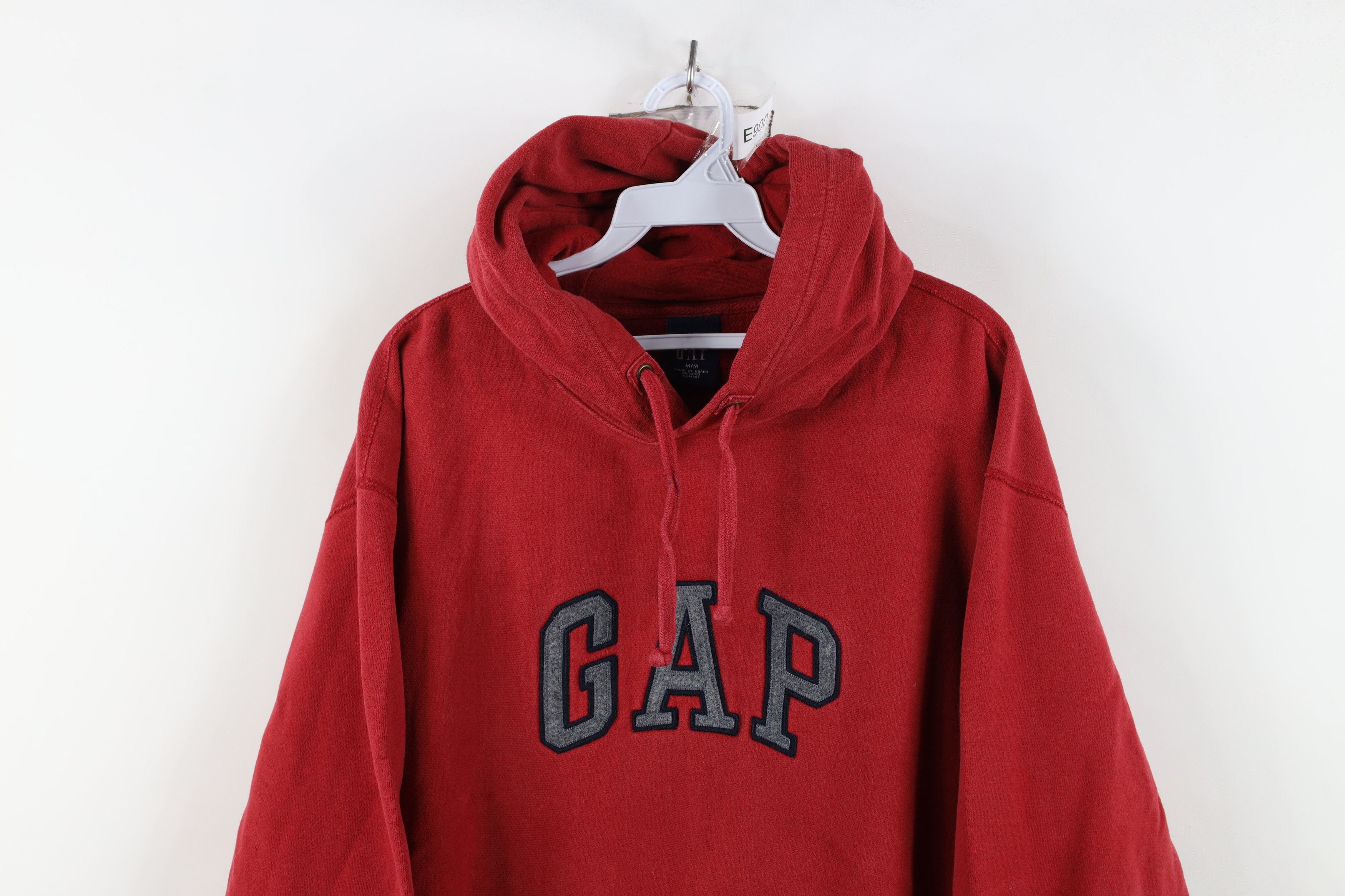 Gap Vintage Y2K Gap Spell Out Heavyweight Hoodie Sweatshirt Red Size US M / EU 48-50 / 2 - 2 Thumbnail