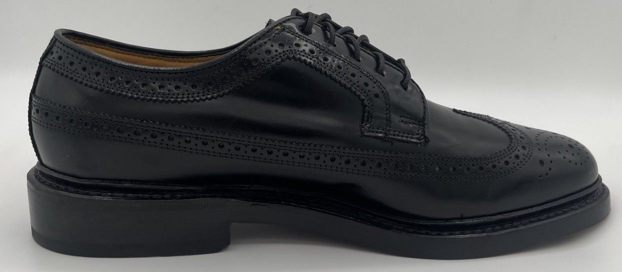 Florsheim Vtg Florsheim Royal Imperial Black Leather Derby Size 6.5 3E Size US 6.5 / EU 39-40 - 5 Thumbnail