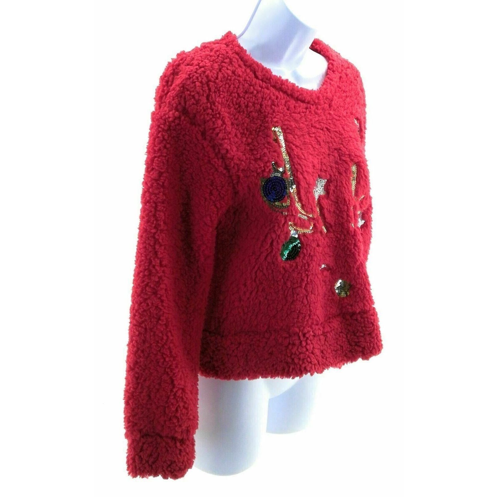 Other Wallflower Reindeer Red Christmas Pullover Top - Size Large Size L / US 10 / IT 46 - 2 Thumbnail