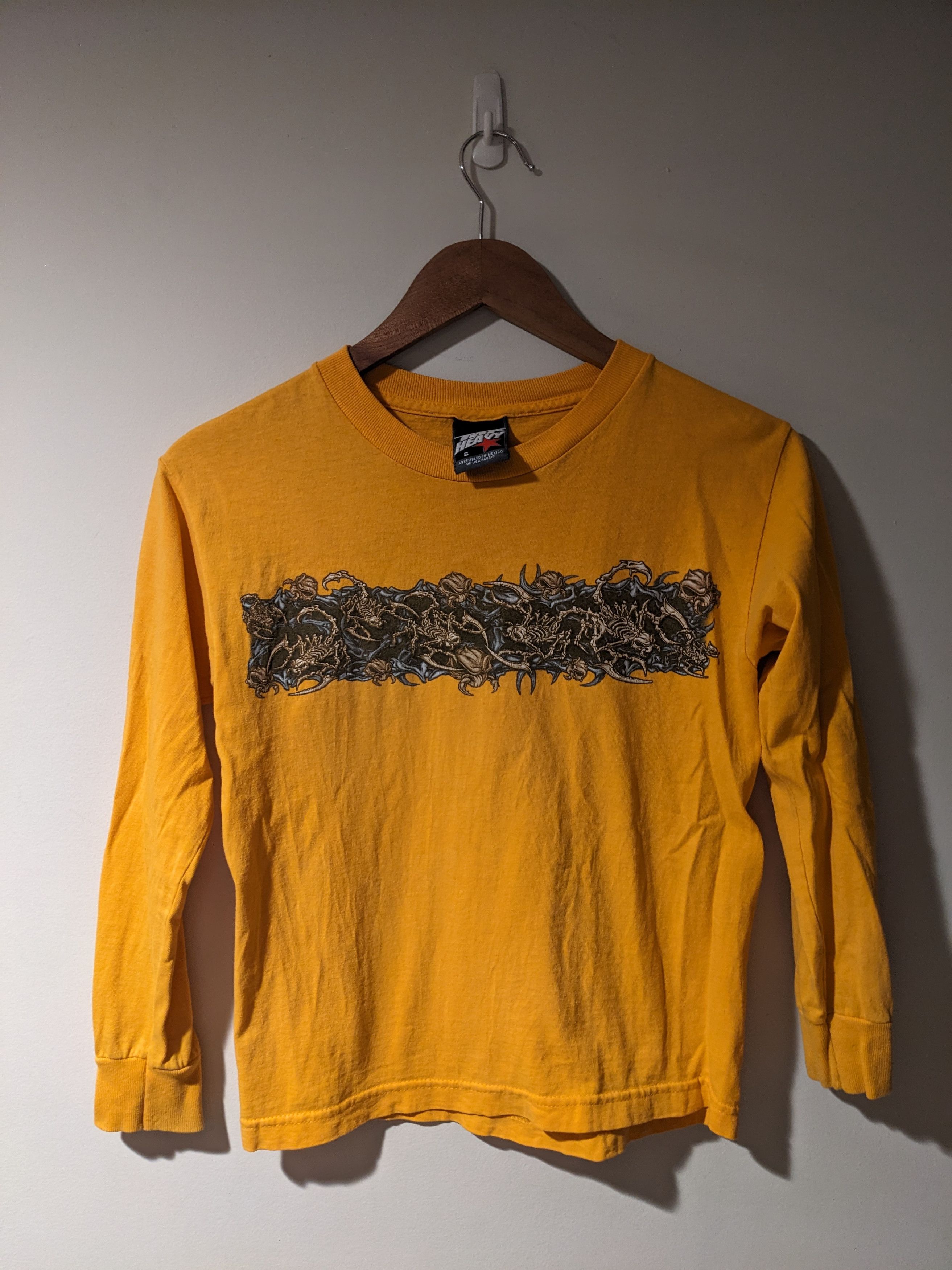 Vintage Vintage Y2K Top Heavy Skull Grunge Kids Small Long Sleeve Size US S / EU 44-46 / 1 - 1 Thumbnail