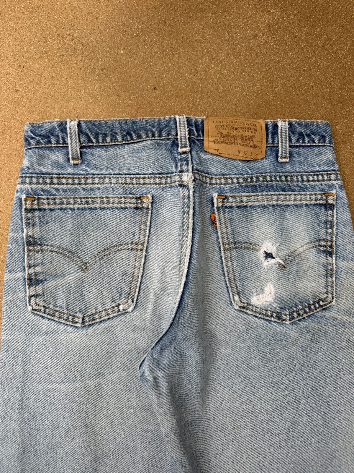 Levi's Vintage 90’s Levi’s 517 Orange Tab Bootcut Flare Jeans 31x29 Size US 31 - 7 Thumbnail