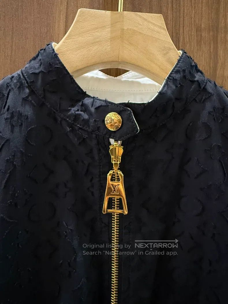 Louis Vuitton Louis Vuitton Black full print bomber jacket Size XXS / US 00 / IT 34 - 3 Thumbnail