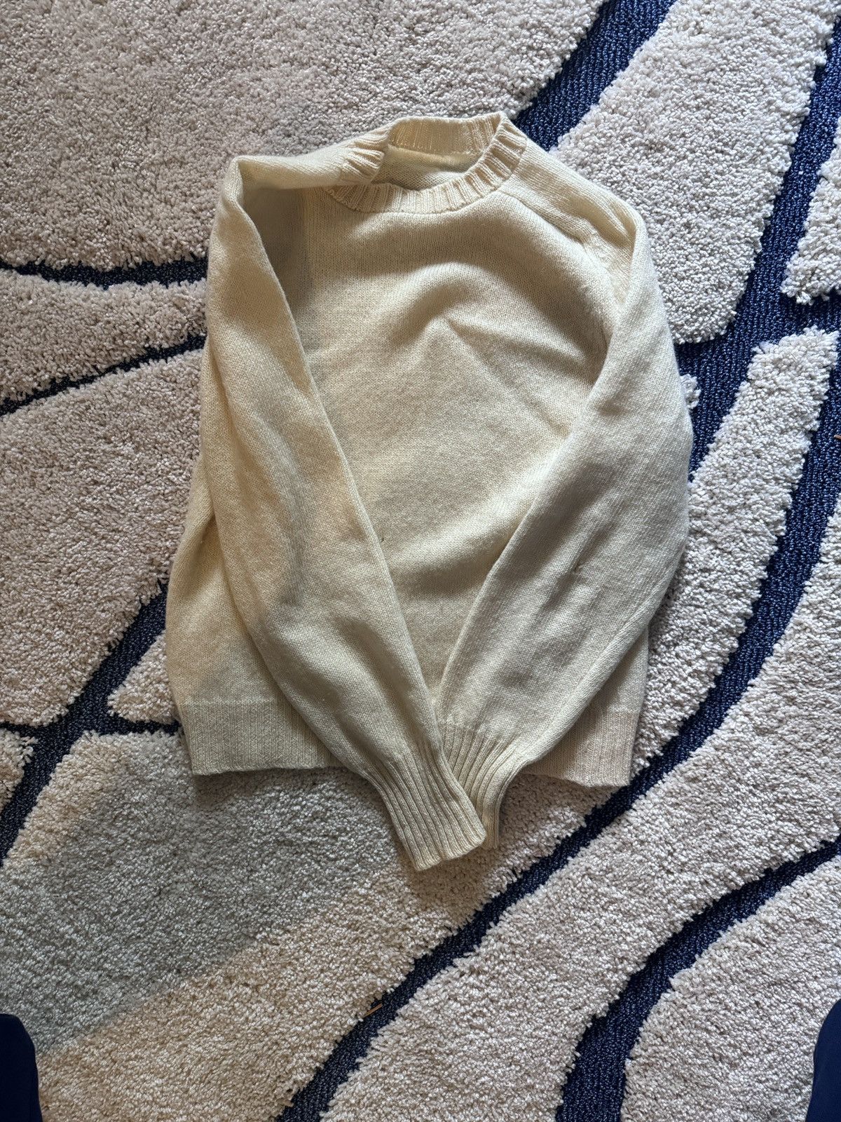 Vintage CREAM VINTAGE SWEATER Size US L / EU 52-54 / 3 - 1 Thumbnail