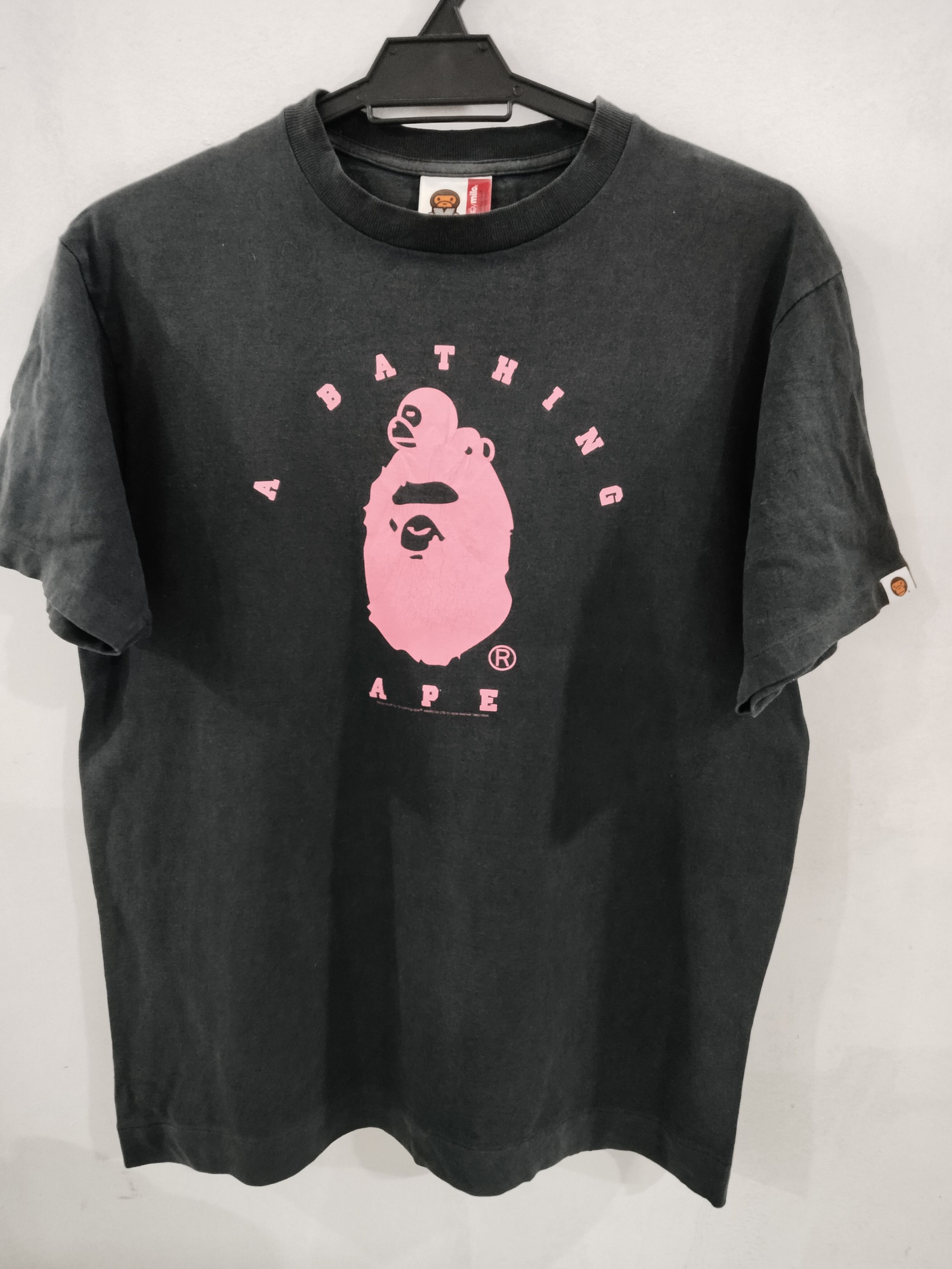 Bape × Vintage Vintage Y2K Baby Milo A Bathing Ape Busy Work Tshirt Size US M / EU 48-50 / 2 - 1 Thumbnail