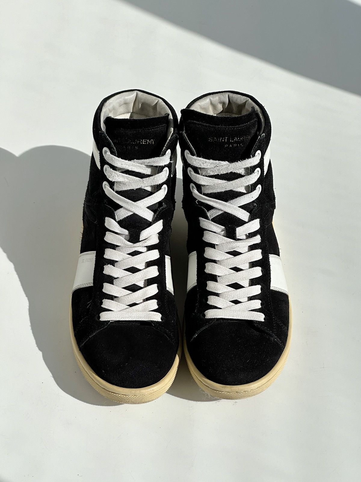Saint Laurent Paris *sz36* SAINT LAURENT Hedi Slimane Suede Sneakers Black logo Size US 6 / IT 36 - 4 Thumbnail