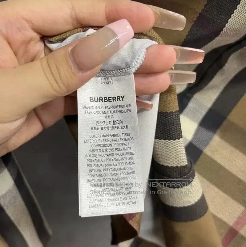 Burberry Burberry Women's Brown Polyester Long Sleeve T-Shirt. Size XS / US 0-2 / IT 36-38 - 3 Thumbnail