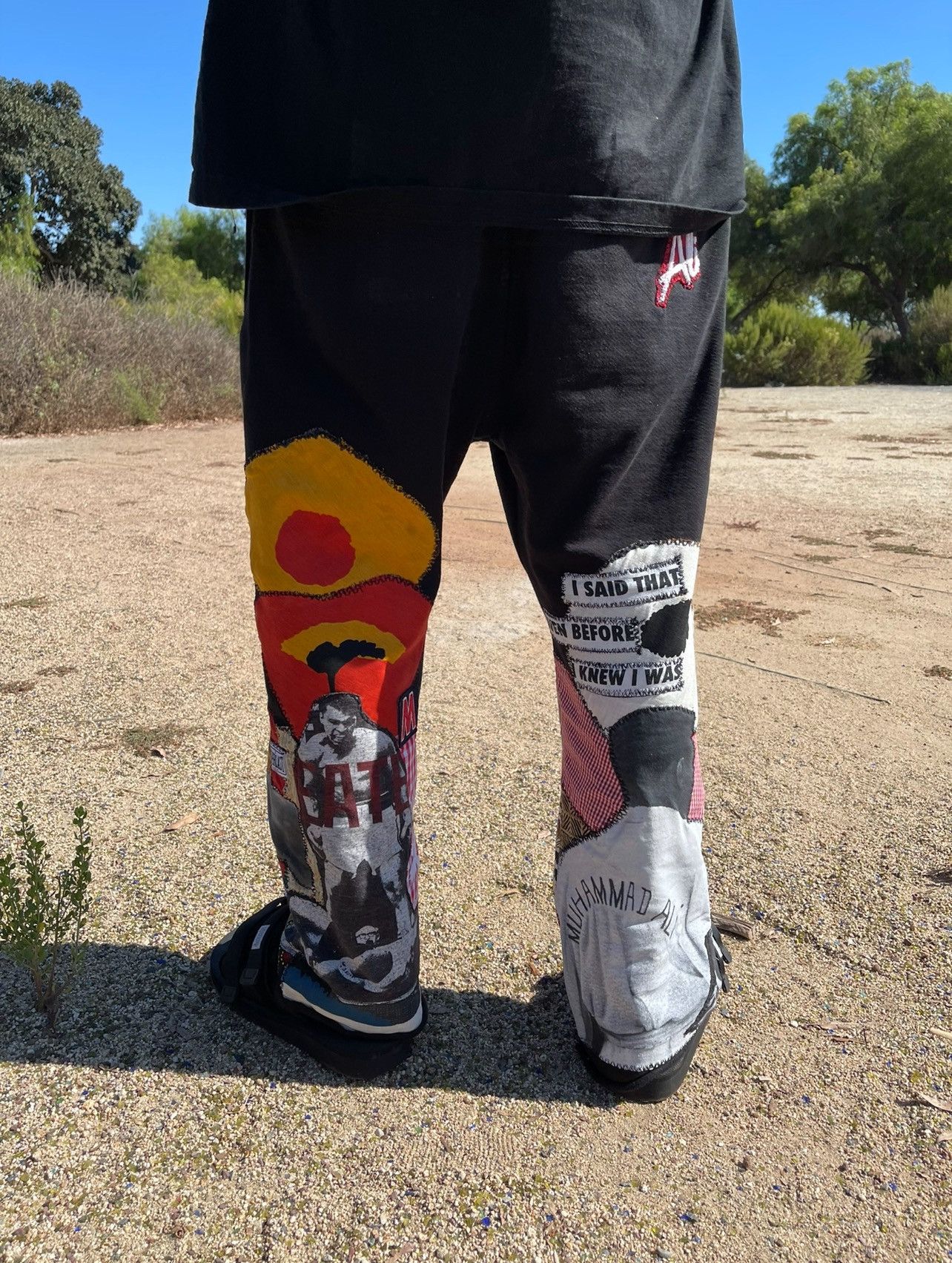 Other Bluesin’s “Even Before I Knew I Was Muhammad Ali Sweatpants Size US 34 / EU 50 - 8 Thumbnail